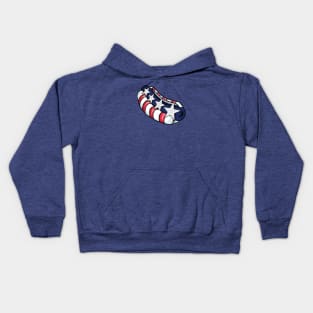 Hot Dog USA Flag Stars Stripes Kids Hoodie